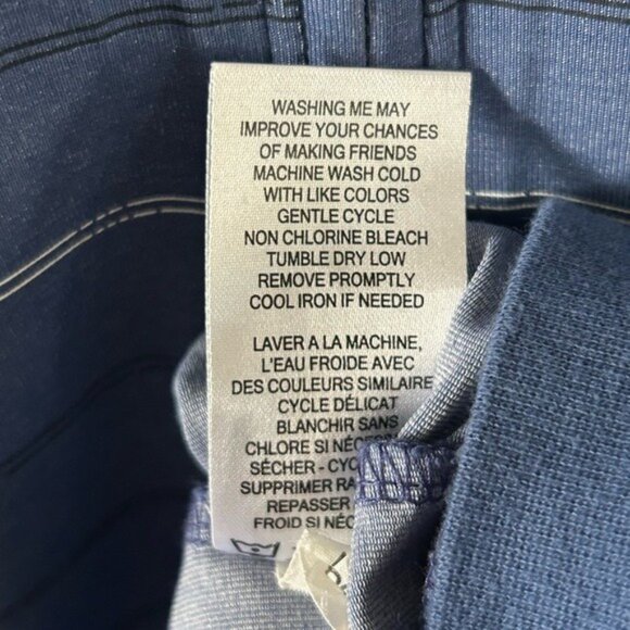 Travis Mathew Golf Blue Half Zip Pullover Athletic Sporty Zippered Pockets Sz Lg - Picture 11 of 16